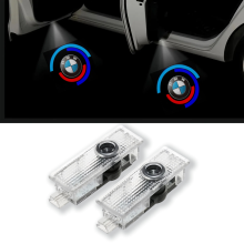 2x LED-Türlicht-Logoprojektoren, kompatibel mit BMW, Autozubehör – 50-Jahre-Jubiläumsausgabe