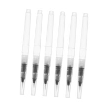 6pcs Water Brush Pens Set for Watercolor Painting with Adjustable Flow and Flexible Tips