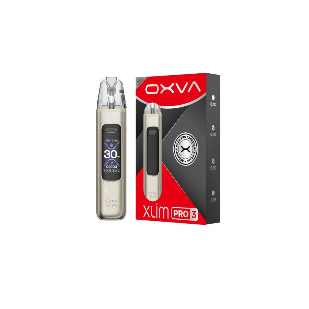 Oxva - Xlim Pro 3 Pod Vape Kit - Titanium Silk