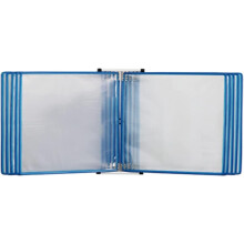 Wall Mounted Document Display Rack, A4 Flip File Organizer with 10 ColorCoded AntiGlare Pockets for Office