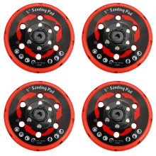 4X Dual Action Polisher Backing Plate 5 Inch 125mm Soft PU Pad Holder with Dust Holes