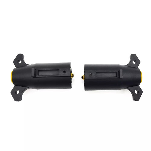 7 Way Trailer Plug Connector 2 Pack, RV Light Wiring Replacement with Standard 7 Pin Connection 2