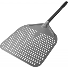14" per compatibele pizzaschep, lange pizzaschep van geanodiseerd aluminiumoxide, extra grote draaibare pizzaschep, professionele pizzaschep