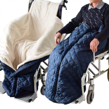 Rolstoeldeken - Winddicht en warm - Volwassenen - Geschikt voor rolstoelen - Blauw