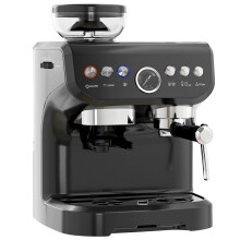 15 Bar Espresso Coffee Machine with Built-in Grinder and Steam Wand Black 2L