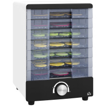 7 Tray Food Dehydrator Machine 40-70C Adjustable Height Fruit Dryer Jerky Maker