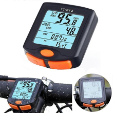 Nieuwe draadloze fietscomputer 2025, waterdicht, multifunctioneel, LCD-scherm met achtergrondverlichting, fietssnelheidsmeter