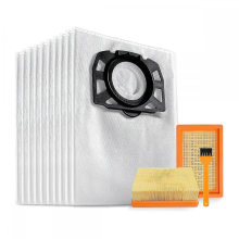 10 KFI 487 stofzuigerzakken met 2 KFI 4410 filters voor Karcher WD4 WD5 WD6 WD5P WD6P MV4 2.863-0
