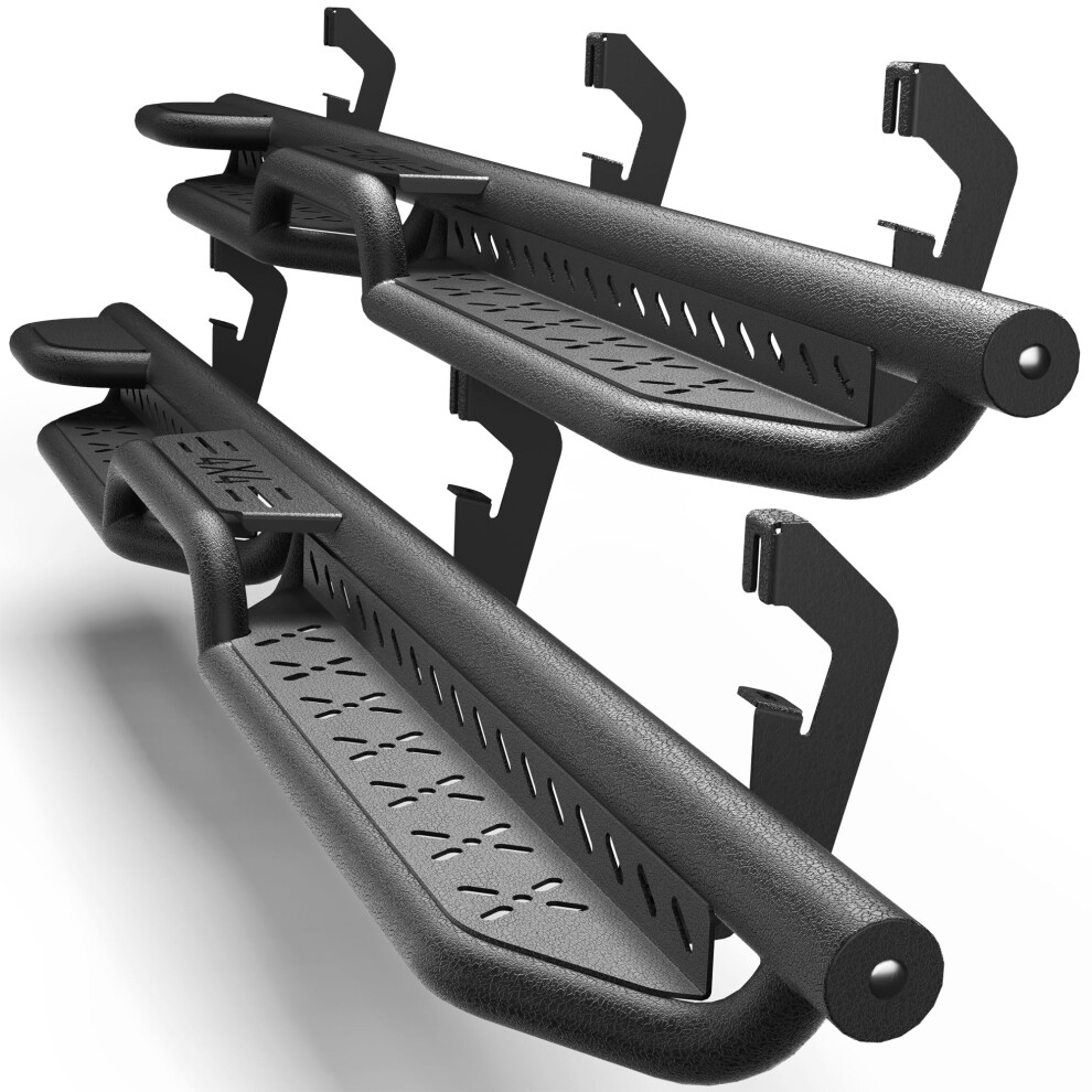Running Boards 20192025 Crew Cab Nerf Bars For Chevy Silverado And Gmc Sierra 1500 2500Hd 3500Hd Black 9045646489735
