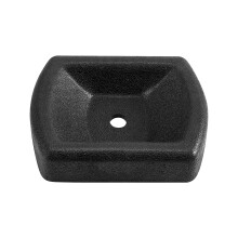 Heavy Duty Rubber Trailer Jack Wheel Dock and Chock for RV Camper Boat – Stable Anti‑Sink Support, Single RKWC‑01