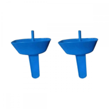 Druppelvrij ijsrekje, druppelvrije ijshouder, ijsrek met rietje, geschikt voor kinderijs, koelblauw
