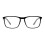 Reading Glasses for Men 1.0x Rectangle Black‑Transparent Frame, Durable Spring Hinge 4