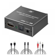 HDMI-audio-extractor HDCP CEC + optische TOSLINK SPDIF + 3,5 mm RCA-audio-converter 4K x 2K 3D HDMI-audio