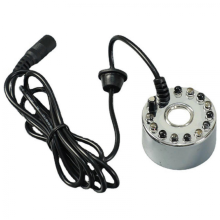 12 kleurrijke LED-lampjes, ultrasone mistmaker, waterfontein, vijverdecoratie