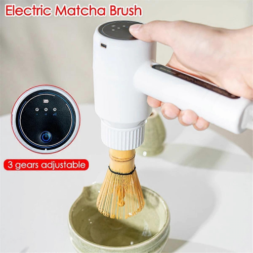 Electric Bamboo Whisk Matcha Brush Adjustable Quickly Whisking 2