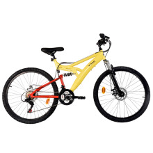 YOAC 18 Full Suspension Mountain Bike Yellow/Red