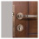 Modern Copper Interior Door Handle Lock Black Coffee Bronzer Solid Wood Ergonomic Lever Design 4