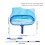 Pool Skimmer and Leaf Rake with 4ft Adjustable Telescopic Pole, Deep Bag Fine Mesh Net, Sturdy Frame 2
