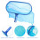 Pool Skimmer and Leaf Rake with 4ft Adjustable Telescopic Pole, Deep Bag Fine Mesh Net, Sturdy Frame 3