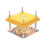 Chick Brooder Heater 12x12 with Adjustable Temperature and Height Plate, Feeder and Waterer for 20 Chicks 2