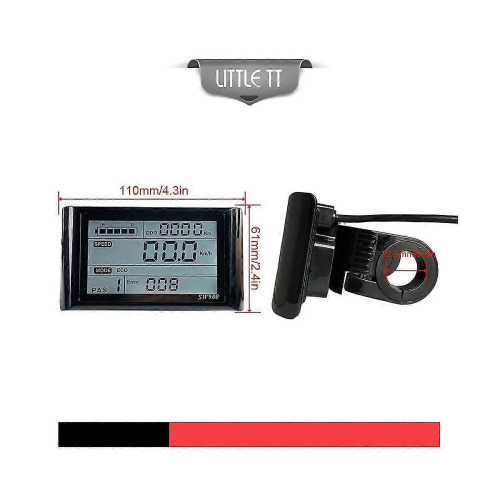 Compatible with Ebike Sw900 Lcd Display Control Electric Bicycle Speed Meter Plug Record Instrument Control/setting 2