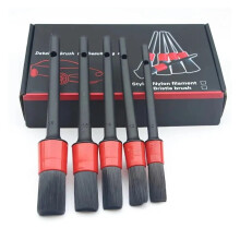 Car Detailing Brush Set with Soft Bristles, Scratch Cleaning, Deep Crevice Reach for Interior and Wheels