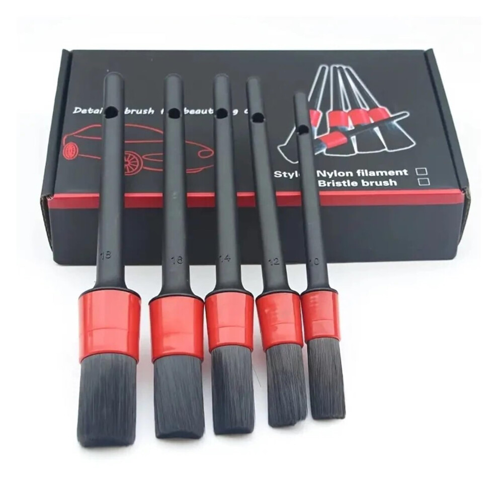 Car Detailing Brush Set With Soft Bristles, Scratch Cleaning, Deep Crevice Reach For Interior And Wheels 9045646490854