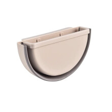 Foldable Hanging Kitchen Trash Can, Wall Mounted Collapsible Plastic Waste Bin for Cabinet and RV Use