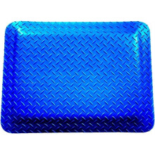 Heavy Duty Anti Fatigue Floor Mat 110x160cm Blue with Thick Sponge Base for Office Garage Kitchen