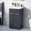 NES Home Afern 500mm Vanity Unit Cabinet Basin Anthracite 1