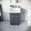 NES Home Afern 500mm Vanity Unit Cabinet Basin Anthracite 3