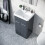 NES Home Afern 500mm Vanity Unit Cabinet Basin Anthracite 4