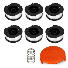 Bobinas y tapas de husillo de repuesto compatibles con desbrozadoras y bordeadoras Black & Decker con Fadenspule
