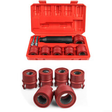 9 Piece Wheel Stud Cleaning Brush Set for Quick Rust Removal, Drill Attachment Automotive Tool