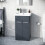NES Home Afern 500mm Vanity Unit Cabinet Basin Anthracite 6