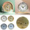78mm Round Clock Insert Replacement with Quartz Snooze Movement, Clear Dial, Gold or Silver Trim 2