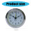 78mm Round Clock Insert Replacement with Quartz Snooze Movement, Clear Dial, Gold or Silver Trim 5