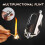 Permanent Match Flint Fire Starter Keychain Lighter with LED Flashlight Waterproof Survival Camping 5