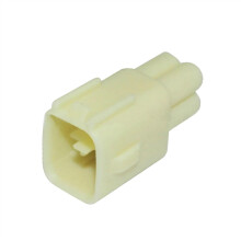 DJ7043Y2.211/21 4 Pin Rear Oxygen Sensor Connector Male Plug 10 Sets White Durable Wiring Harness