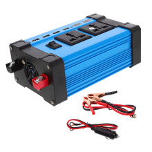 12V Car Power Inverter with USB and RealTime LCD Display for Laptop and Phone