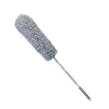 2.5m Extendable Microfiber Duster with Bendable Head and Stainless Steel Handle for Home and Car Cleaning