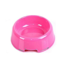8 Pieces Of Pet Plastic Bowls, Dog And Cat Supplies, Plastic Food Feeding Water Plates, Bowls, Feeders (Rose Red), Wine J
