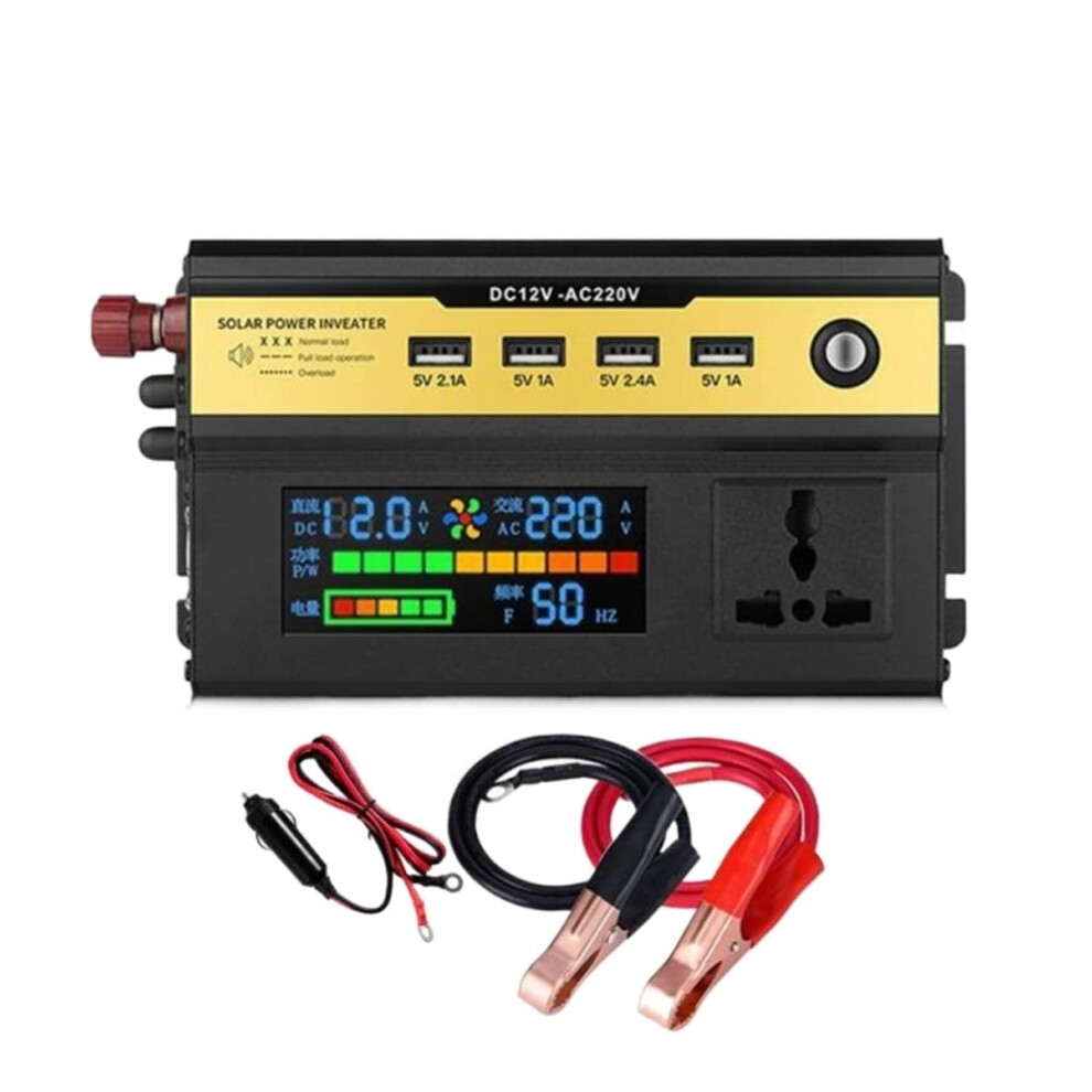 3000W Pure Sine Wave Power Inverter 12V To 220V Efficiency Dc To Ac Converter For Car Rv Solar Use 9045646491486