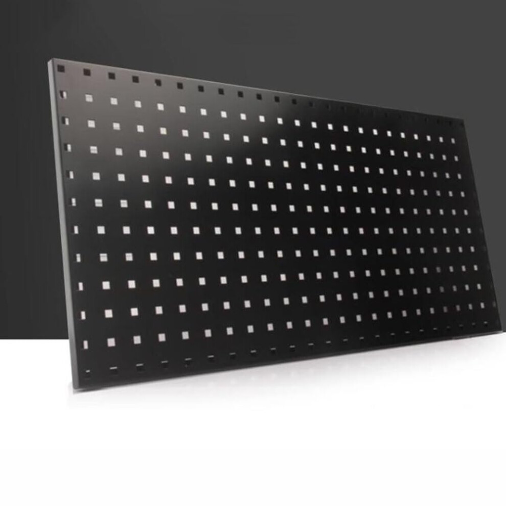 Pegboard Organizer Panels For Garage Tool Storage, Heavyduty Metal Wall Mount 45X90cm Black 9351714696043