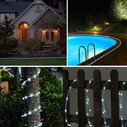23FT50LED Ηλιακά Φωτιστικά σε Κορδόνι, 8 Λειτουργίες, IP65 Αδιάβροχα, Εξωτερικά 2