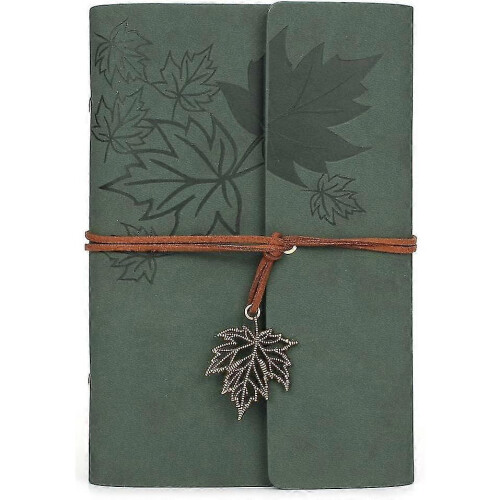 Leather Writing Diary Notebook, Maleden Classic Spiral Bound Notebook Can Be Refilled with Diary