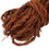 Corda decorativa in seta intrecciata marrone, 3 rotoli 6