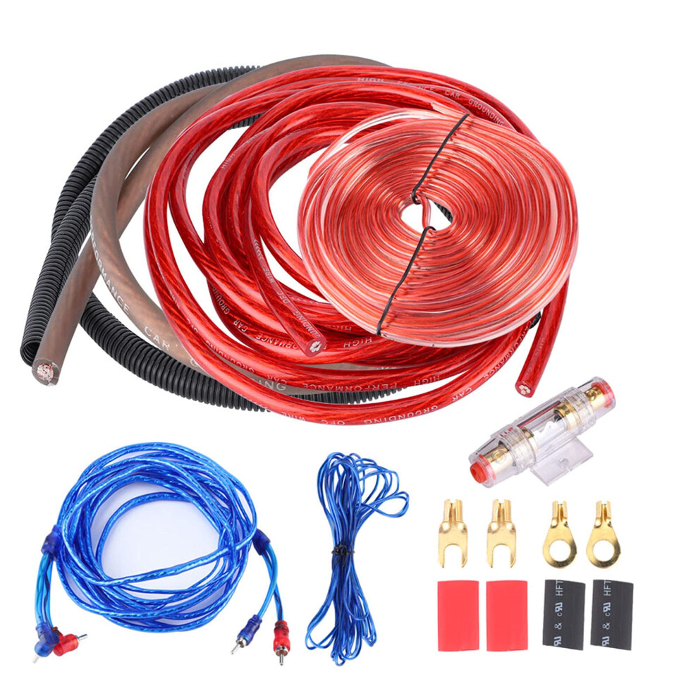2800W Car Amplifier Wiring Kit 4 Gauge Amp Installation Kit For Car Audio Subwoofer System 9351714701259