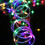 Battery Operated LED Rope Lights 23ft 50LED Multi-Colored Remote 4