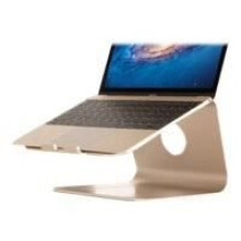 Laptopstandaard - Rain Design - mStand - Geanodiseerd aluminium - Kleur Goud - Warmteafvoer
